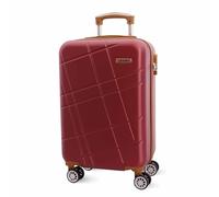 EL Caballo Hand Luggage Suitcase 55 x 40 x 20 cm | Lightweight Cabin Trolley Hard Shell with 4 Wheels | Cabin Luggage Suitable for Ryanair Aircraft & More, red, S, Hand Luggage Suitcase 55x40x20