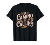 El Camino Calling De Santiago Pilgrim Buen Hiking Spain Way T-Shirt