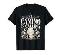El Camino is Calling and I Must Go Vintage Shell Quote Spain T-Shirt