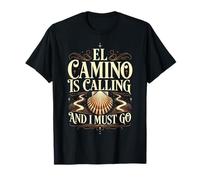 El Camino is Calling and I Must Go Vintage Shell Quote Spain T-Shirt