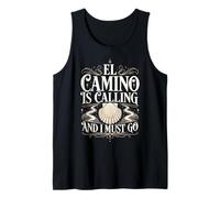El Camino is Calling and I Must Go Vintage Shell Quote Spain Tank Top