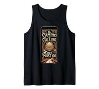 El Camino is Calling and I Must Go Vintage Shell Quote Spain Tank Top