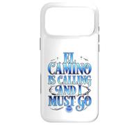 El Camino Is Calling Blue Gradient Hiking Quote Pilgrim Way Case for iPhone 17 Pro Max