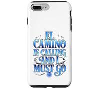 El Camino Is Calling Blue Gradient Hiking Quote Pilgrim Way Case for iPhone 7 Plus/8 Plus