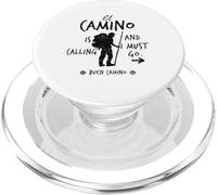 El Camino Is Calling Buen Camino T-Shirt Santiago Pilgrim PopSockets PopGrip for MagSafe