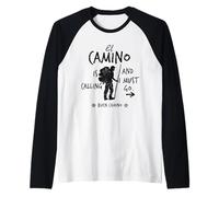 El Camino is Calling Buen Camino T-Shirt Santiago Pilgrim Raglan Baseball Tee