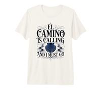 El Camino is Calling Dark Pilgrim Shell Elegant Vintage Typo Premium T-Shirt