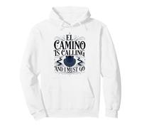 El Camino Is Calling Dark Pilgrim Shell Elegant Vintage Typo Pullover Hoodie