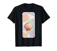 El Camino is Calling Pastel Pilgrim Shell Minimal Travel T-Shirt