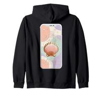 El Camino Is Calling Pastel Pilgrim Shell Minimal Travel Zip Hoodie