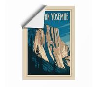 El Capitan, Yosemite Vintage Unframed Wall Art Print A1 (84.1×59.4cm), Wall Decor for Living Room, Bedroom, Office & Home, Art Gift
