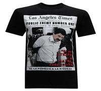 El Chapo Public Enemy Men's T Shirt Black L