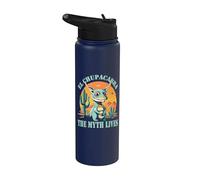 El Chupacabra The Myth Lives Graphic Tee Stainless Steel Insulated Water Bottle