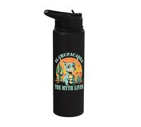 El Chupacabra The Myth Lives Graphic Tee Stainless Steel Insulated Water Bottle