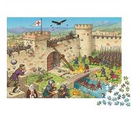 El Cid Castle Siege Wooden Jigsaw Puzzle Waterproof 1000 Piece Puzzles for Adults Challenging And Brainteasing Home Decoration