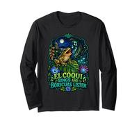 El Coqui Sings Boricuas Listen Long Sleeve T-Shirt