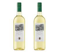 El Coto Rioja Blanco 2 x 75cl | Spanish White Wine | Fresh Citrus & Tropical Fruit Aromas | Viura, Verdejo & Sauvignon Blanc Blend | 12% ABV | Crisp, Lively & Refreshing