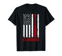 El Dorado American Flag Baseball Lover USA El Dorado Value Graphic T-Shirt