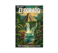 El Dorado, Lost Kingdom of Gold Canvas Poster Bedroom Decor Landscape Office Room Decor Gift 24x36inch(60x90cm)