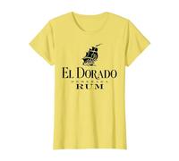 El Dorado Rum Guyana T-Shirt, Women, Lemon Yellow, 3X-Large