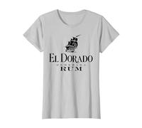 El Dorado Rum Guyana T-Shirt, Women, Silver Grey, 3X-Large
