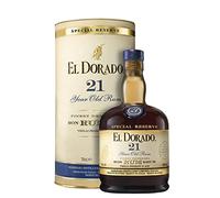 El Dorado Special Reserve 21 year Old Rum, 70 cl - Aged for 2 Years - Flavours of Tropical Fruit and Coffee - Perfect for Sipping