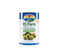 El Faro Aceitunas Chupadedos - The Irresistible Spanish Green Table Green Spanish Olives 4250ml - 2500g drained weight - tin