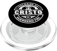 El fiel soldado de Jesucristo |Soldado de Dios guerrero fiel PopSockets PopGrip for MagSafe