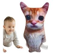 El Gato Cat Stuffed Cartoon Kitten Comfort Cushion Decor | Cute for Kids Bedroom Decor, Nursery Couch Cushion, Soft Stuffed Kitten Doll, Cartoon Cat Plush Toy, Snug Rest Companion