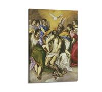 El Greco Fine Artwork Poster The Holy Trinity Home Decor Wall Art Hanging Picture Print Bedroom Decorative Room Aesthetic 12x18inch(30x45cm)