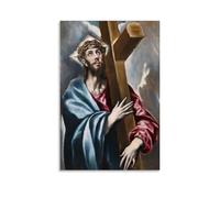 El Greco Outstanding Works Poster Christ Carrying The Cross Artworks Canvas Room Aesthetic Wall Art Prints Home Modern Decor 12x18inch(30x45cm)