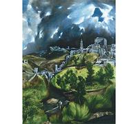 El Greco View Of Toledo Spain Expressive Painting Large Wall Art Print Canvas Premium Mural