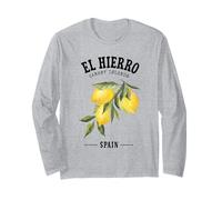 El Hierro Canary Islands Lemon Spanish Fruit Art Spain Long Sleeve T-Shirt