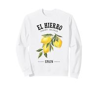 El Hierro Canary Islands Lemon Spanish Fruit Art Spain Sweatshirt