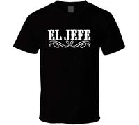 El Jefe Black Tee Im The Boss Funny Spanish Camiseta Gift T Shirt(XX-Large)