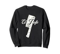 El Jefe Funny Mexican Chef The Boss Butcher BBQ Grilling Sweatshirt