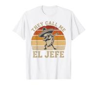 El Jefe Taco Cinco De Mayo Boss Dabbing Sombrero Men Boys Value Graphic T-Shirt, Men, White, M