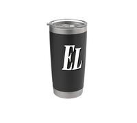 El Jefe The Boss Bold Large White Graphic Text Stainless Steel Insulated Tumbler