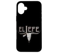 El Jefe The Boss Bull Skull Strength Power Tough Leader Pro Case for iPhone 16 Plus