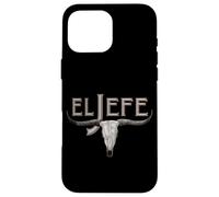 El Jefe The Boss Bull Skull Strength Power Tough Leader Pro Case for iPhone 16 Pro Max