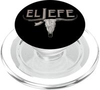 El Jefe The Boss Bull Skull Strength Power Tough Leader Pro PopSockets PopGrip for MagSafe