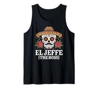 El Jefe The boss Funny Cinco de Mayo Fiesta Mexican Daddy Tank Top