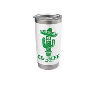 El Jefe The Boss in Spanish Funny Mexican Quote Stainless Steel Insulated Tumbler
