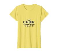 El Jefes Chief of Everything - Boss Leadership Humor T-Shirt, Women, Lemon, 3XL