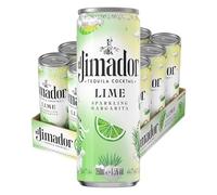 El Jimador Lime Margarita Ready to Drink Cocktail Cans, 12 x 250ml | Tequila Margarita RTD | Premium Tequila Cocktail | 6.5% ABV