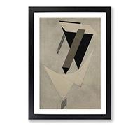 El Lissitzky Abstract No.2 Framed Print | A2 Oak Framed Wall Art | Ready to Hang | Abstract Fantasy Picture | Living Room Bedroom Lounge Office