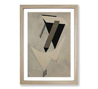 El Lissitzky Abstract No.2 Framed Print | A2 Oak Framed Wall Art | Ready to Hang | Abstract Fantasy Picture | Living Room Bedroom Lounge Office
