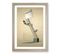 El Lissitzky Lenin Tribune Sketch Framed Print | A2 Oak Framed Wall Art | Ready to Hang | Modern Nature Picture | Living Room Bedroom Lounge Office