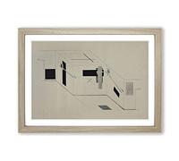 El Lissitzky Proun Vol.23 Framed Print | A2 Oak Framed Wall Art | Ready to Hang | Modern Nature Picture | Living Room Bedroom Lounge Office