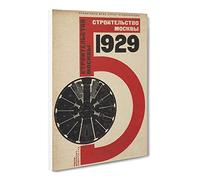 El Lissitzky Russian Constructivist Cover Canvas Print | Gallery Wrapped 30mm Frame Wall Art | 30x20 inches | Ready to Hang | Modern Picture | Living Room Bedroom Lounge Office